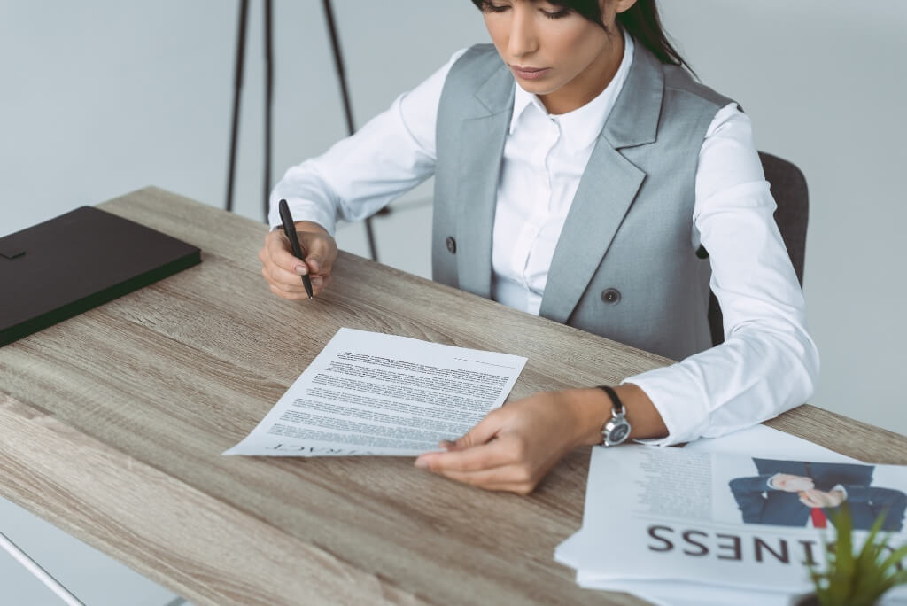Lawyer Holding A Legal Doc