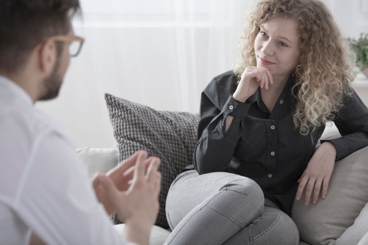 Lawyer Discussing With His Client